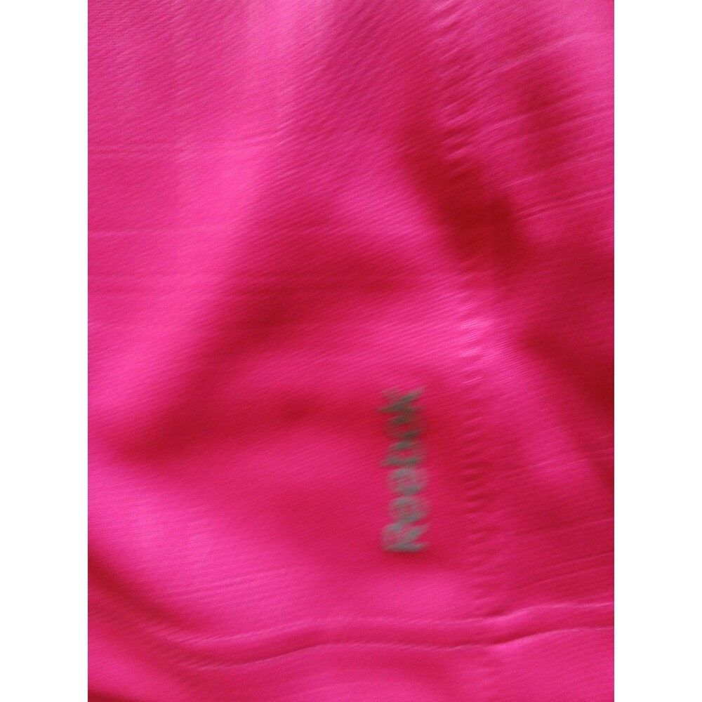 Reebok Women’s Quarter Zip PlayDry Pink-White  Large  Walking Outdoors Thunbhole - Picture 13 of 16